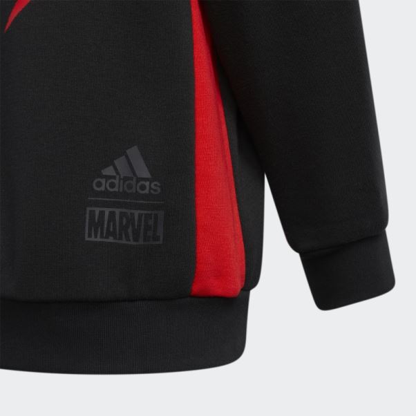 Donovan Mitchell X Marvel's Miles Morales Sweat à Capuche Noir Adidas