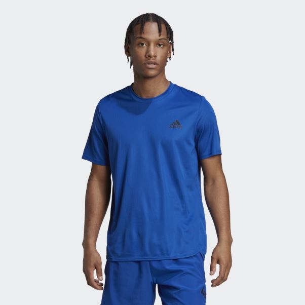 Adidas Aeroready Bleu Royal Conçu Pour Le Mouvement T-shirt