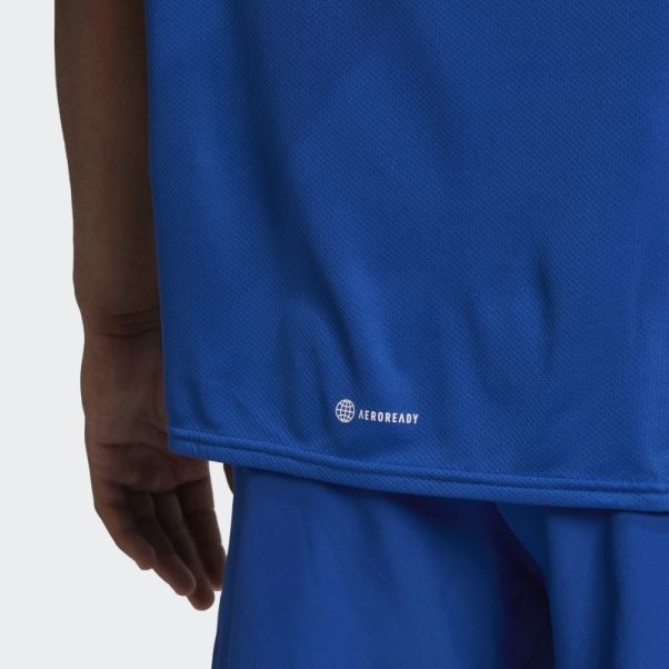 Adidas Aeroready Bleu Royal Conçu Pour Le Mouvement T-shirt