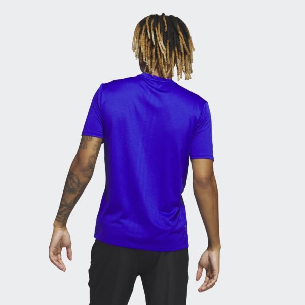 T-shirt D'entraînement Hiit Bleu Adidas