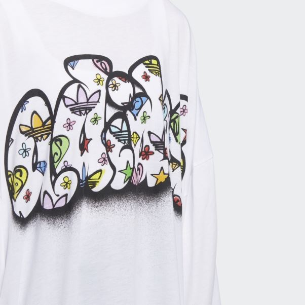 Jeremy Scott Tee Robe Adidas Blanc