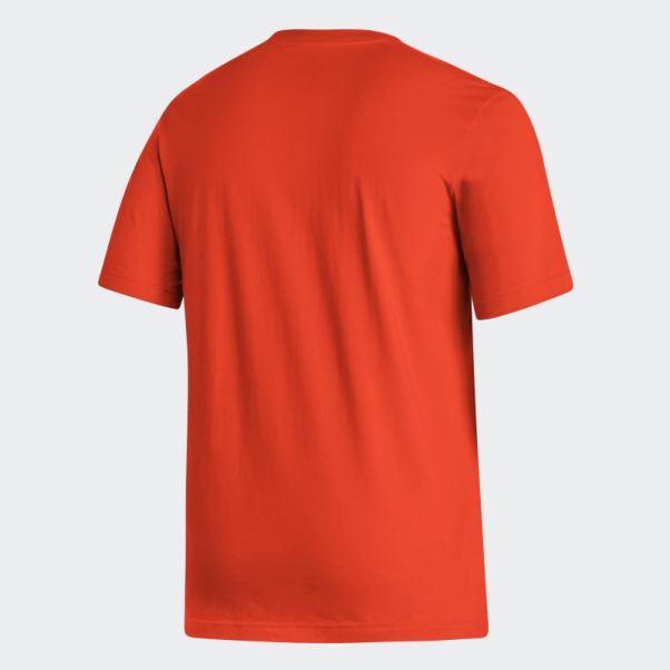 Tee Shirt Meneur De Jeu Orange Oilers Adidas