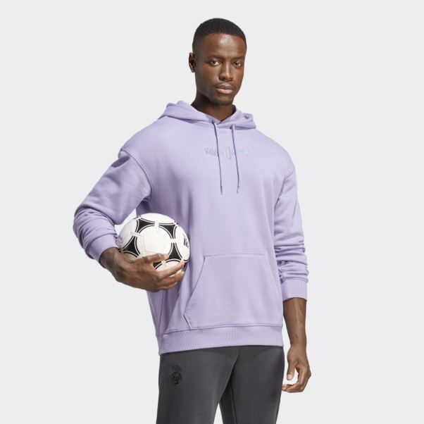 Sweat à Capuche Real Madrid Lilas Adidas