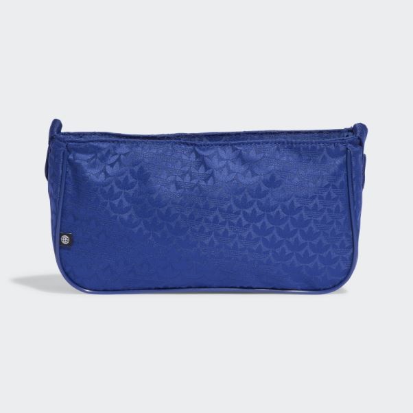 Adidas Trèfle Jacquard Monogramme Mini Sac De Ligne Bleu Victoire
