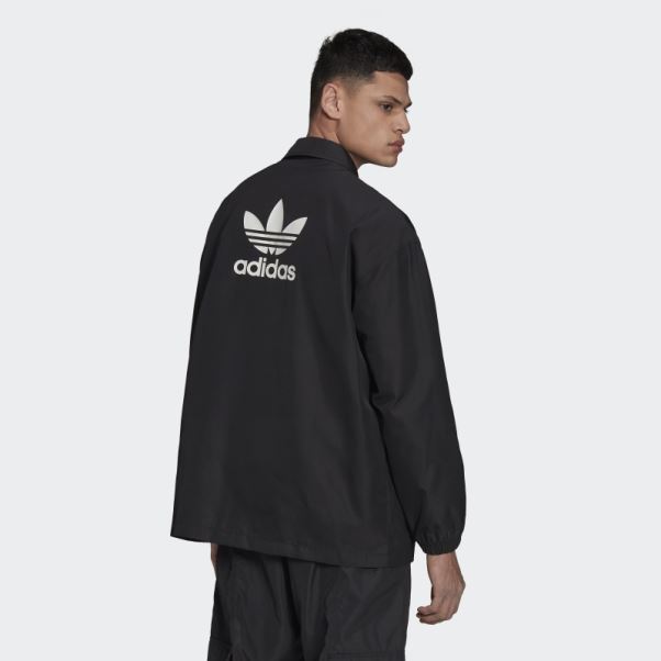 Adidas Adicolor Classics Trèfle Coach Veste Noir