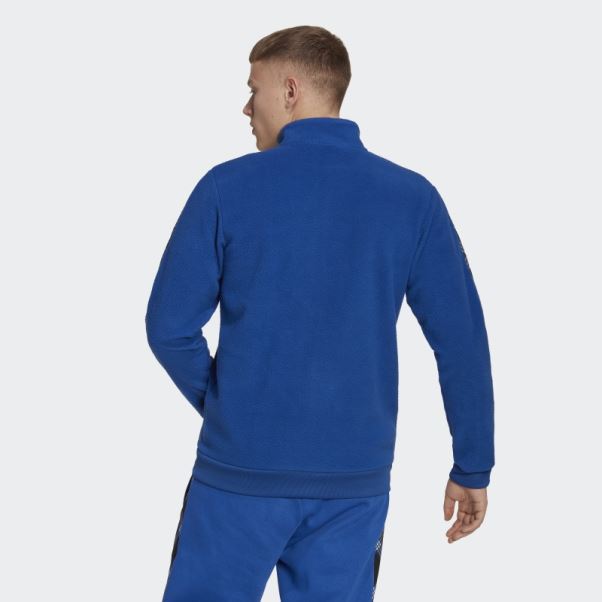 Veste De Survêtement D'hiver Adidas Tiro Bleu Royal