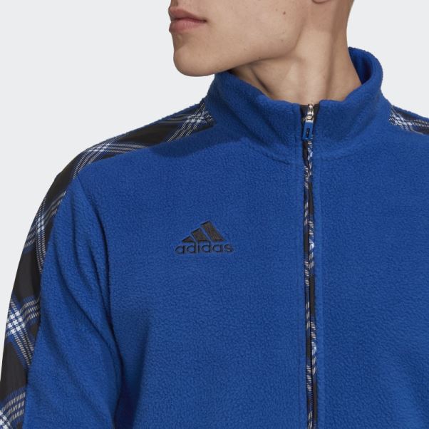 Veste De Survêtement D'hiver Adidas Tiro Bleu Royal