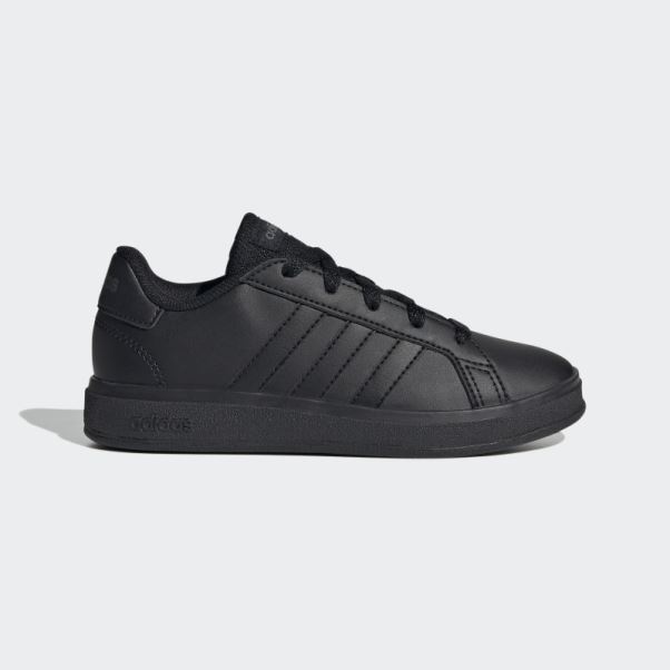 Adidas Grand Court Lifestyle Tennis Chaussures à Lacets Gris