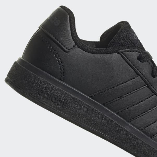 Adidas Grand Court Lifestyle Tennis Chaussures à Lacets Gris