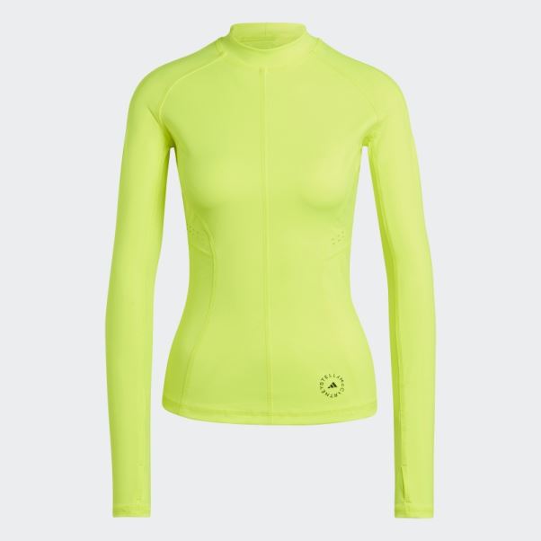 Adidas By Stella Mccartney Haut à Manches Longues True Purpose Jaune