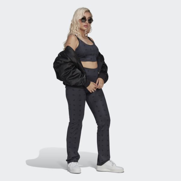 Top Corset Imprimé Gris Nuit Adidas