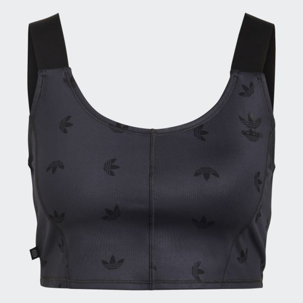 Top Corset Imprimé Gris Nuit Adidas