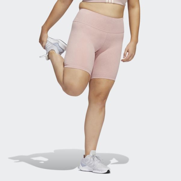 Optime Training Bike Short Leggings Mauve Mel Adidas