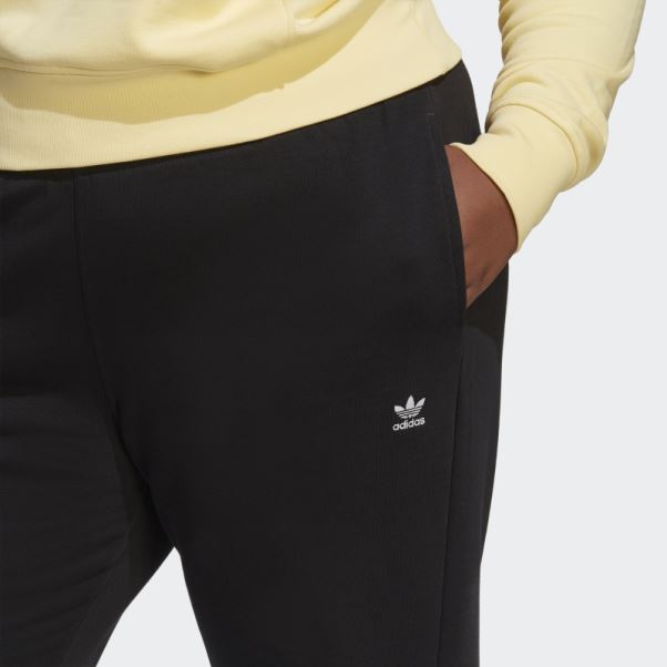 Pantalon De Jogging En Polaire Adidas Essentials Noir (grande Taille)