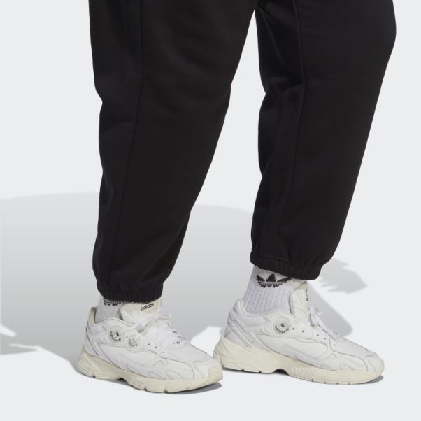 Pantalon De Jogging En Polaire Adidas Essentials Noir (grande Taille)