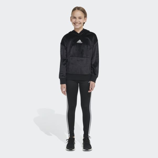 Sweat à Capuche Adidas Cosy Fleece Noir
