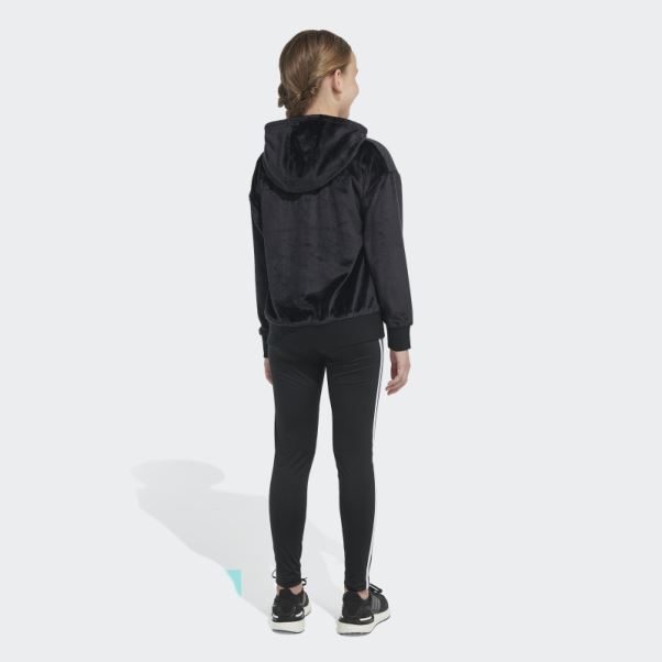 Sweat à Capuche Adidas Cosy Fleece Noir