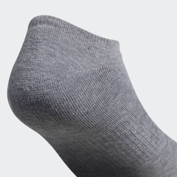 Adidas Socquettes Invisibles Trèfle Gris Moyen 6 Paires