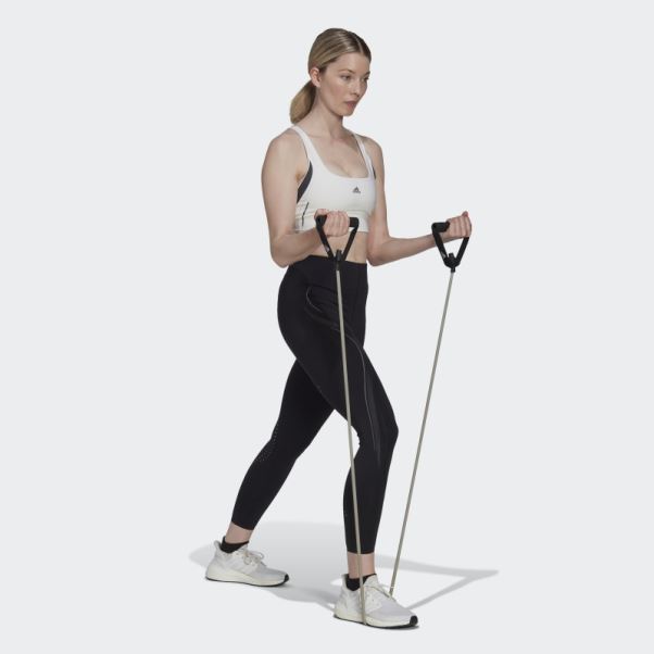 Soutien-gorge Hiit Powerimpact Luxe Training Medium-support Blanc Adidas