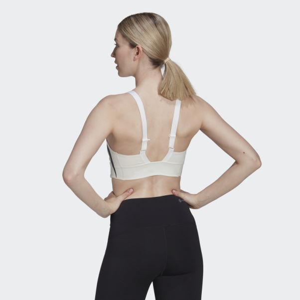 Soutien-gorge D'entraînement à Maintien Moyen Powerimpact Luxe Adidas Blanc