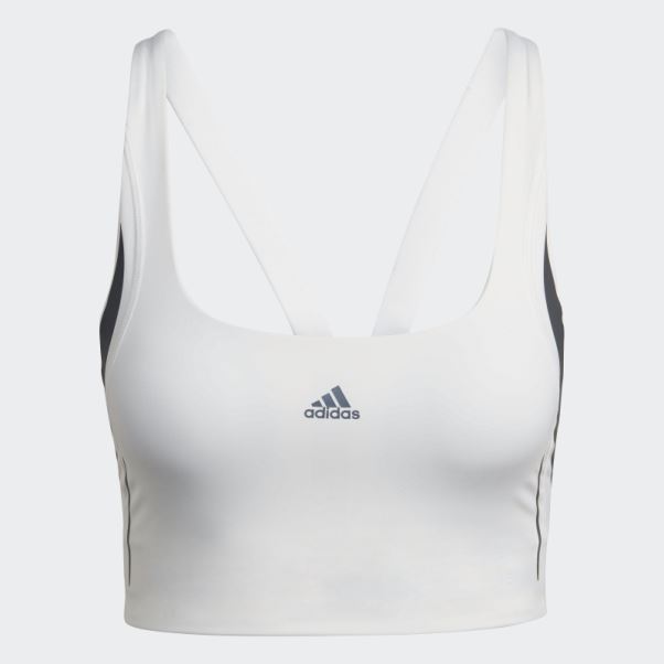 Soutien-gorge D'entraînement à Maintien Moyen Powerimpact Luxe Adidas Blanc