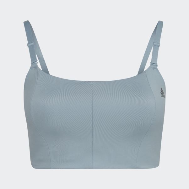 Soutien-gorge à Maintien Léger Yoga Studio (taille Plus) Gris Adidas