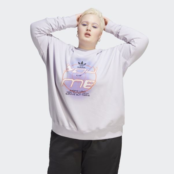 Sweat-shirt Toujours Original (taille Plus) Adidas Silver Dawn