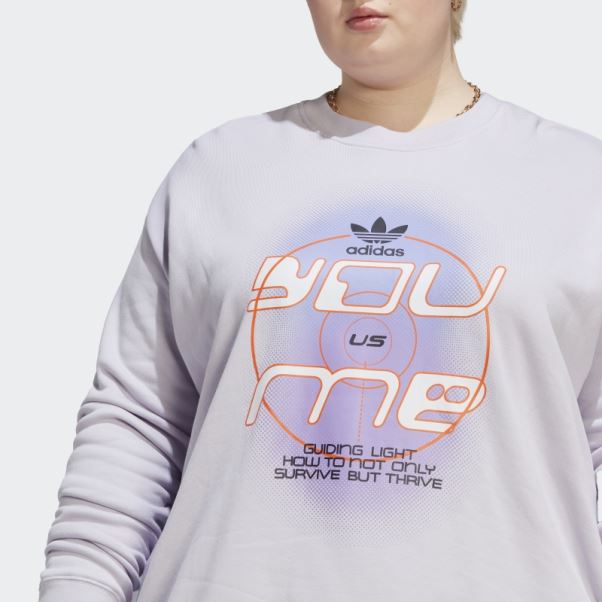 Sweat-shirt Toujours Original (taille Plus) Adidas Silver Dawn