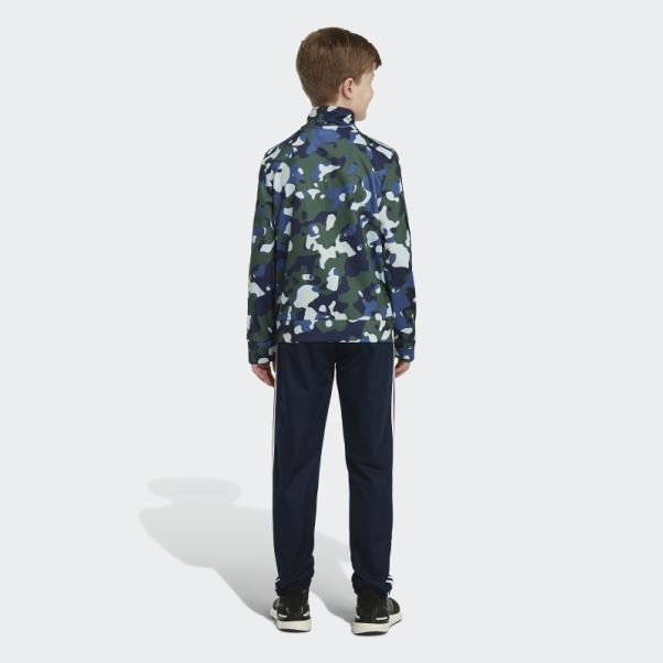Veste En Tricot Core Camo Bleu Marine Adidas