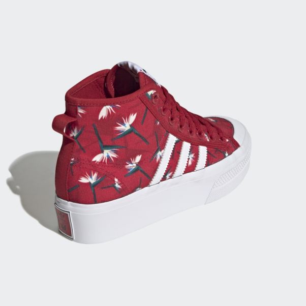 Thebe Magugu Nizza Platform Mid Chaussures Adidas Rouge