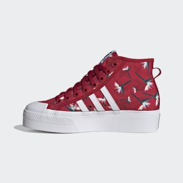 Thebe Magugu Nizza Platform Mid Chaussures Adidas Rouge