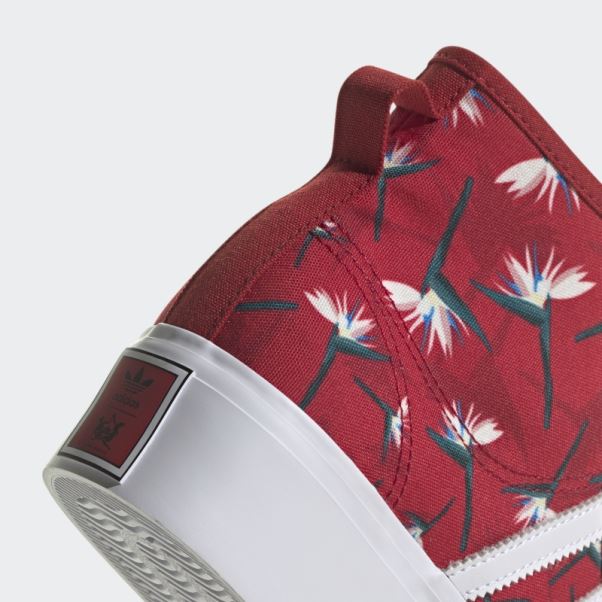 Thebe Magugu Nizza Platform Mid Chaussures Adidas Rouge