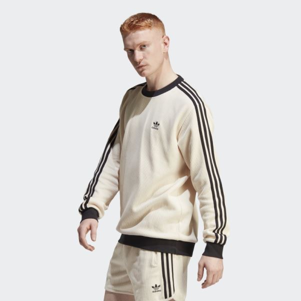 Adidas Adicolor Classics Waffle Crew Blanc