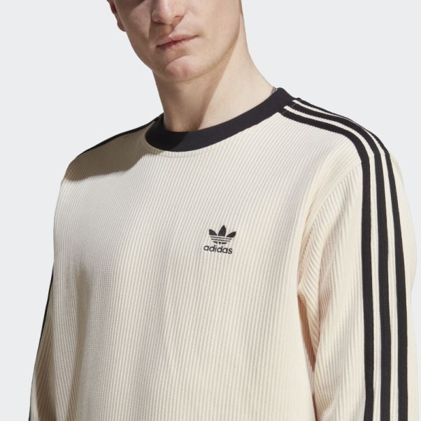Adidas Adicolor Classics Waffle Crew Blanc