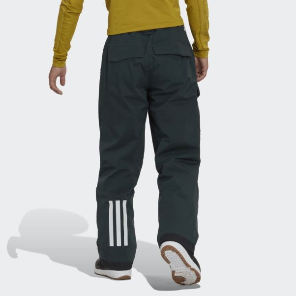 Adidas Pantalon De Neige Isolé Vert Terrex Resort à Deux Couches