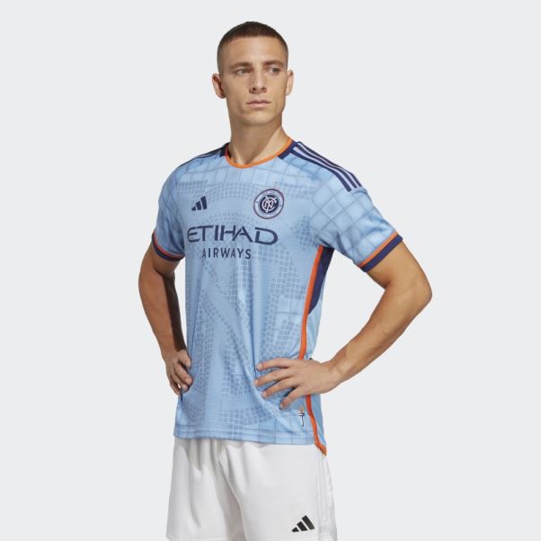 Maillot New York City Fc 23/24 Domicile Authentique Adidas Bahia Bleu Clair