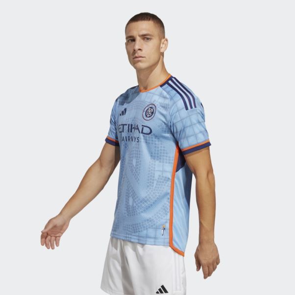 Maillot New York City Fc 23/24 Domicile Authentique Adidas Bahia Bleu Clair