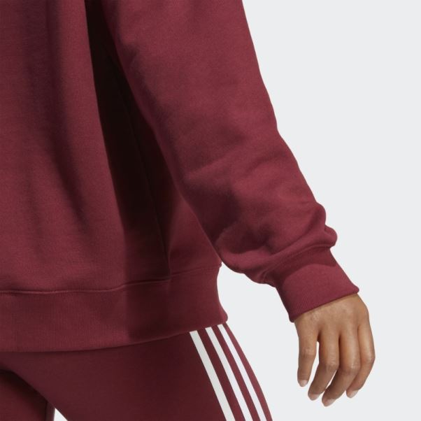 Sweat Adidas Trèfle Crew Rouge Mode