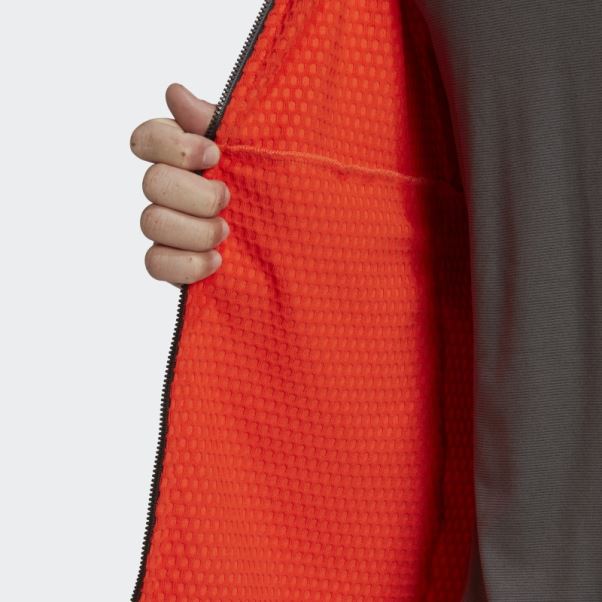 Veste De Randonnée à Capuche Adidas Terrex Tech Flooce Light Orange