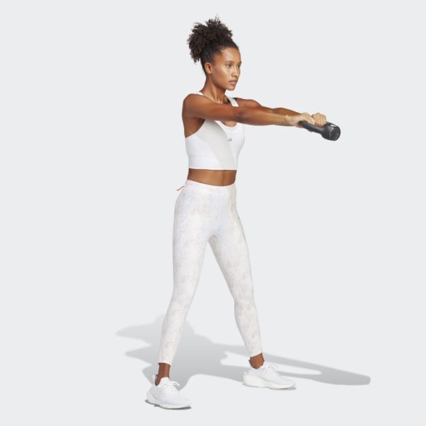 Soutien-gorge De Course à Maintien Moyen Adidas Blanc