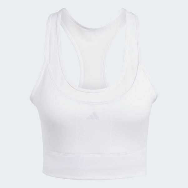 Soutien-gorge De Course à Maintien Moyen Adidas Blanc