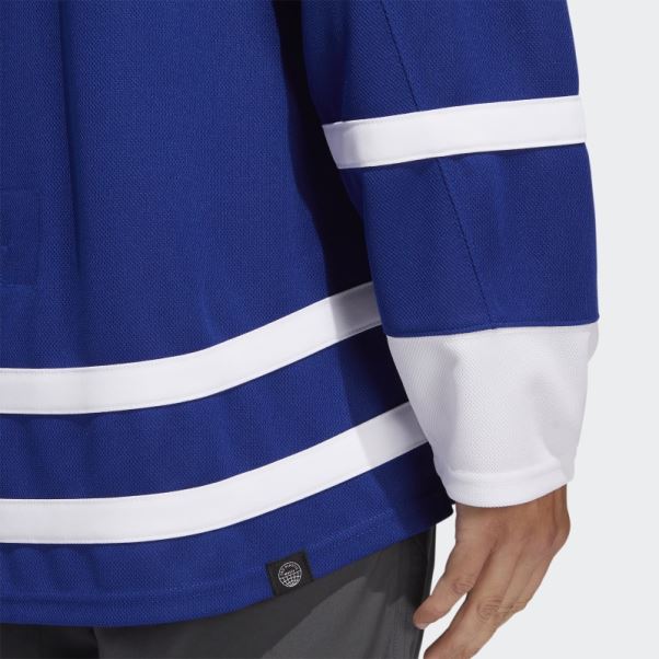 Royal 08 Ccm-sld Adidas Maple Leafs Authentique Reverse Retro Wordmark Jersey