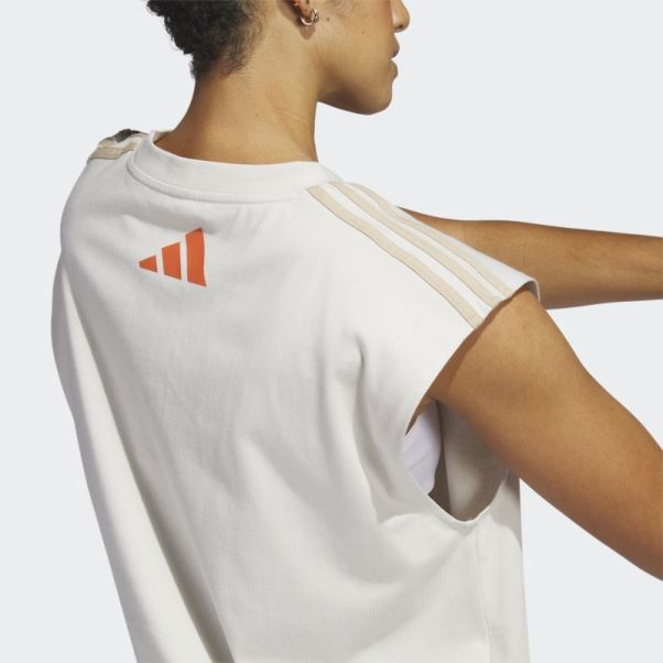 Sélectionner Haut Sans Manches Adidas Aluminium