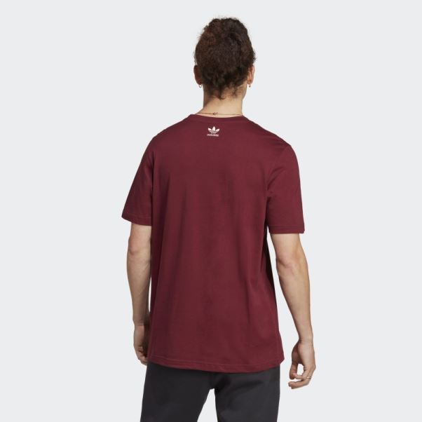 T-shirt Graphique Rouge Adidas