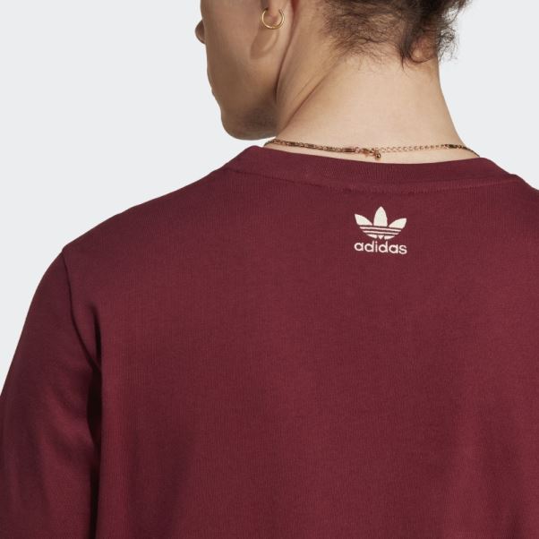 T-shirt Graphique Rouge Adidas