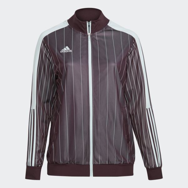 Veste De Survêtement Adidas Tiro Marron (grande Taille)
