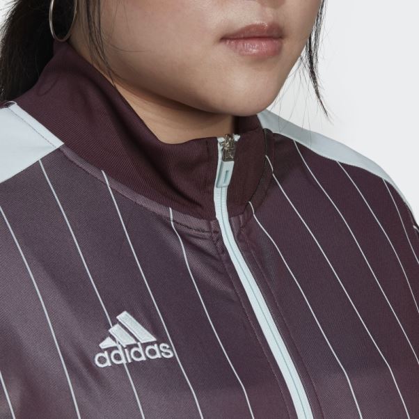 Veste De Survêtement Adidas Tiro Marron (grande Taille)