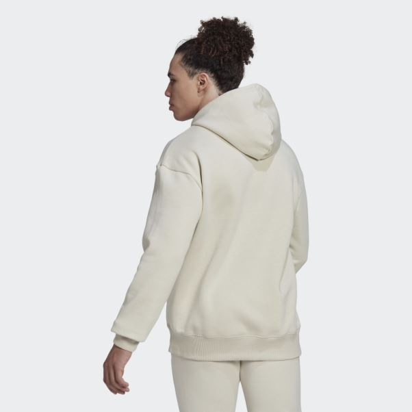 Adidas Essentials Feelvivid Sweat à Capuche En Molleton De Coton Aluminium