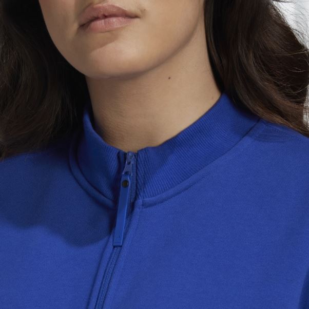 Adidas Robe Pull Demi-zip (grande Taille) Bleu