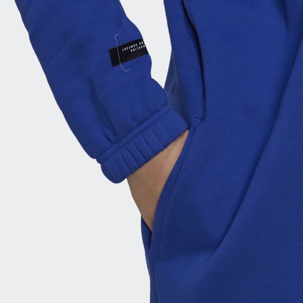 Adidas Robe Pull Demi-zip (grande Taille) Bleu